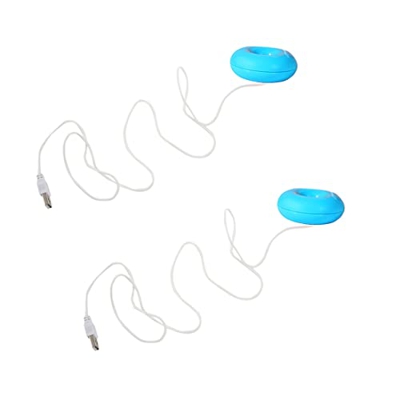 KIKAPA 2 Uds Mini Humidificador PortáTil de Iones Negativos USB Humidificador de Aire Purificador Difusor de Aroma Vapor para Purificador DoméStico (A