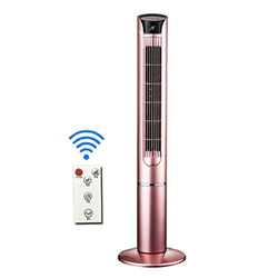 Leafless Floor Fan Home Vertical Silent Remote Control Fan 90° Shaking Head precio
