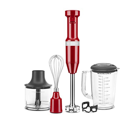KitchenAid Batidora de mano con accesorios - Empire Red