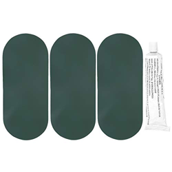 Jiawu Parche de Reparación, 3 Piezas de PVC Impermeable para Piscina, Kit de Reparación de Parches Inflables con Pegamento de Reparación, Colchones de en oferta