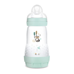 MAM Biberón Anti-Colic A149 - Colección Colours of Nature, Superficie Mate, Biberón Anticólicos Patentado, Tetina 2 de Silicona SkinsoftTM Ultrasuave, características
