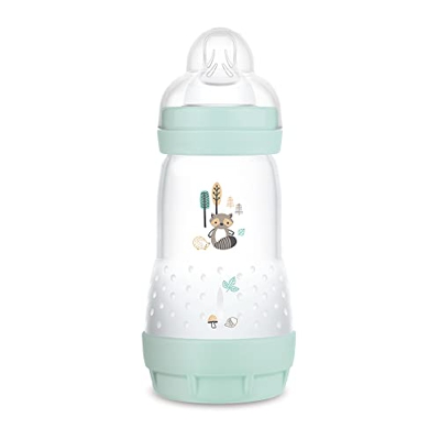 MAM Biberón Anti-Colic A149 - Colección Colours of Nature, Superficie Mate, Biberón Anticólicos Patentado, Tetina 2 de Silicona SkinsoftTM Ultrasuave,
