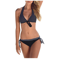Auifor Natación para Mujer del Traje Acolchado Traje de baño de Monokini del Bikini Empuja hacia Arriba el Traje de baño Sets(A-Negro/X-Large) en oferta