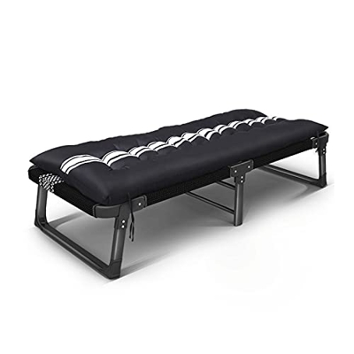 FMOPQ Folding Camping Cots for Adults with Mattress Pad Soft and Comfortable for Outdoor Indoor Office Sleeping Portable Heavy Duty Cots Sleeping Cot 