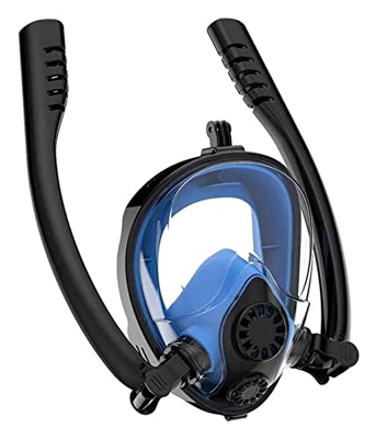 KITZIT Máscaras de Buceo máscara de Buceo máscara de Buceo de Buceo (Color : Blue, Size : L-XL)