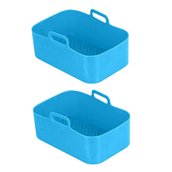 Rachlicy Silicone Pot Dual Freidora de Aire Silicona Freidora Freidora de Aire Doble Air Fryer Freidora Freidora Accesorios de Estante de Aire para Fr en oferta