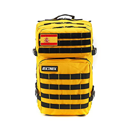 ELITEX Mochila 45L Táctica Militar Bandera España Impermeable Deportiva CrossTraining Aire Libre Deportes Gimnasio Portatil Oxford 900D (Amarillo) características