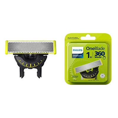 Philips OneBlade 360 QP410/30 Cuchilla de Repuesto para Afeitadora Eléctrica, Dura Hasta 4 Meses de Uso, Cuchilla de Doble Cara, se Adapta a OneBlade 