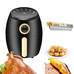 Big Air Fryer with Fast Air Circulation System 30-Minute Timer/Adjustable Temperature Vortex Air Fryer for Low-Fat Cooking 1000 W 2.5 Liters Black en oferta