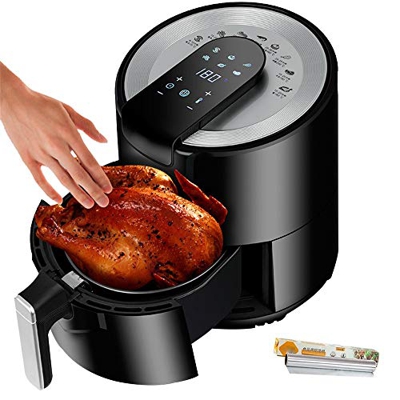 Steam Iron 5.5L/Electric Air Fryer Healthy Oil-Free/Non-Stick Basket/ETL Certification/Electric Hot Air Fryers/1500W Fast Large Air Oven Tin Foil