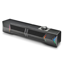 NGS GSX-B1200 - Barra de Sonido 2.0 Gaming, Diseño Desmontable 2 en 1, 12W de Potencia, Luces RGB, Compatible con Tecnología Bluetooth 5.0 + Entrada J en oferta