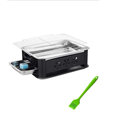 Parrilla de Barbacoa de Mesa para jardín, picnics, Fiestas, Parrillas de carbón de Buey portátiles, Barbacoa Comercial, Estufa de Kebab, Horno de cale
