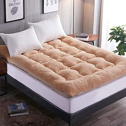 JCAMZ Colchón de Futón Grueso, Colchón de Piso Blando, Colchón de Lana con Pliegues de Tatami Transpirable, Almohadilla de Cama Cálida Colchoneta Dobl características