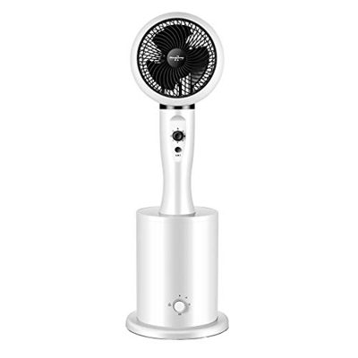FMOPQ Air Cooler Household Vertical Commercial Small Water-Filled Air-Conditioner Mobile Air-Conditioning Cooling Mechanism Gray White Suitable for 15