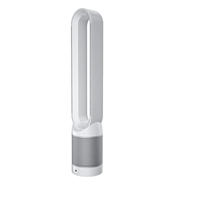 42 Inch Bladeless Fan 110V Silent Floor Remote Control Air Cooler for Household Use (Color : White Silver)
