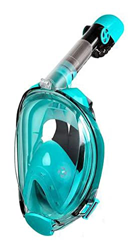 KITZIT Masilla de Buceo de Gafas Full Full Full Fog Anti-Fog Panoramic Snorkel Mask for Buceo Snorkeling (Color : Green, Size : S/M) en oferta