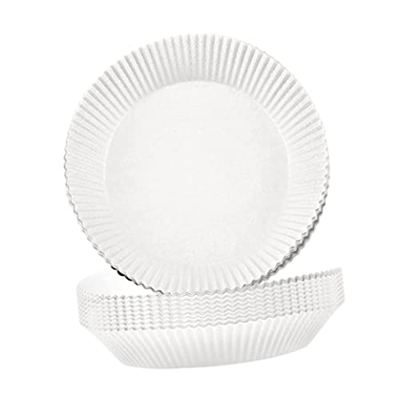Odoukey Papel de Hornear freidora de Aire, Revestimiento de Papel de freidora de Aire pergamino para Hornear a Prueba de Aceite Que se deseche freidor