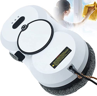 USGitke Robot Limpiacristales,Control Remoto Robot Limpia Cristales Limpia Cristales Robot Ventanas,para Limpieza De Cristale-White
