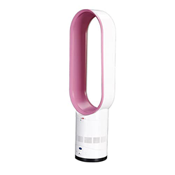 Household Silent Leafless Circulating Fan Low Noise Shaking Head Air Purification Floor Air Cooler Suitable for Living Room (Cor : Rosa) en oferta