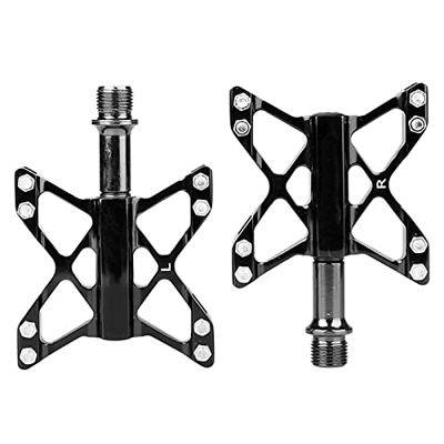 EVTSCAN 1 par de pedales de bicicleta de aleación de aluminio, rodamientos de acero al cromo molibdeno, repuesto universal de pedales de bicicleta com