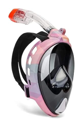 KITZIT Máscaras de Buceo máscara de Snorkel, máscara de Snorkel de Cara Completa 180 ° Seaview Fácil respiración máscaras de Buceo, Set de la Ranura A precio