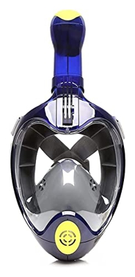 KITZIT Toldeas de máscaras de Buceo con máscara de Snorkel con máscara de esnorkel seco Snorkel Snorkel Juego, máscara de Buceo panorámico de 180 ° fo