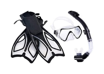 KITZIT Gafas de Buceo de Buceo (Color : Black, Size : M)