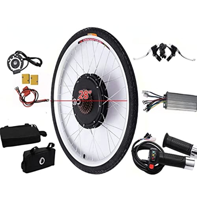 SXFYHXY Kit De Conversión De Bicicletas Eléctricas De 48V, 1000W, 28", Rueda Delantera O Trasera, Kit De Conversión De Bicicleta Eléctrica, Motor De C