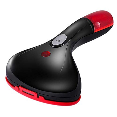 Travel Steamer 15S Fast Heat 1500W Strong Steam Fabric Steamer 6 Hole Ceramic Bottom Plate and Curved Surface Fashion Design with 120mm Water Tank for