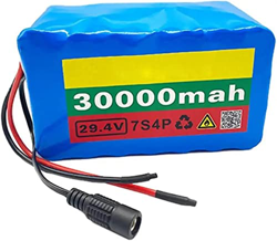 UIHECTA Batería Eléctrica Batería De Litio para Bicicleta Eléctrica con Cargador 2Ah para Motor De Bicicleta Eléctrica De 30000 Mah,24 v 30 ah precio