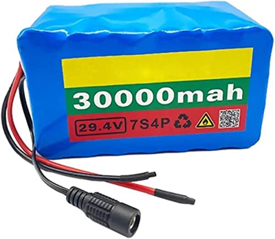 UIHECTA Batería Eléctrica Batería De Litio para Bicicleta Eléctrica con Cargador 2Ah para Motor De Bicicleta Eléctrica De 30000 Mah,24 v 30 ah