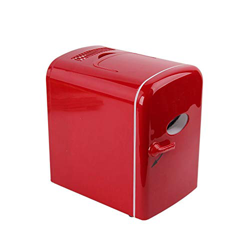 Mini Fridge 4L Car Home Dual-Use Dormitory Mini Refrigerator Dormitory Household Refrigerated Car Refrigerator Drug Refrigerated (Color : Red) características