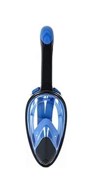 KITZIT Gafas de Buceo máscara de Buceo Snorkel Seca (Color : Blue, Size : L-XL)