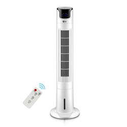 36" Fan with Remote Control - Oscillating Portable Fan Power Supply Full Speed 3 Speed 12 Hour Timer -50W en oferta