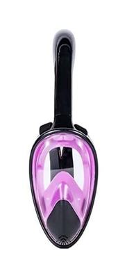 KITZIT Toldeas de máscaras de Buceo con máscara de Buceo de Cara de Snorkel Completo (Color : Purple, Size : L-XL)