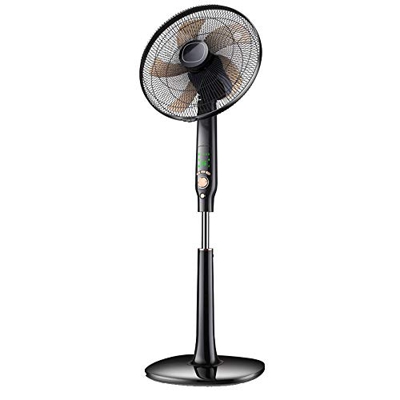 FMOPQ Home Dorm Shaking Head Desktop Mute Student Vertical Remote Control Electric Fan 6 Wind Black 137.5CM