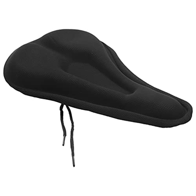 YUMIN Espuma de EVA Gruesa Suave para Bicicleta Ciclismo Silla Cubierta de Asiento del cojin del Amortiguador Negro