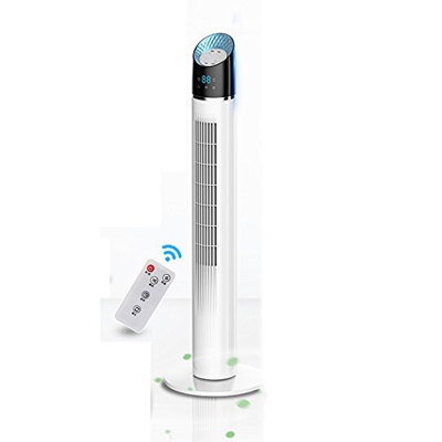 Leafless Floor Fan Home Vertical Silent Remote Control Fan Shaking Head