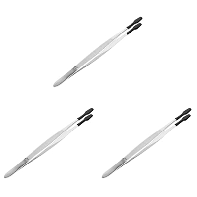 Housoutil 3 Uds. Para Pinzas Pinzas para Manualidades Pinzas para Monedas Antiduraderas Monedas en Efectivo Acero Antiestático Sello Estático para Rec