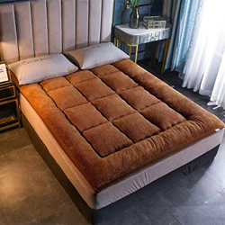 JCAMZ Colchón de Futón Grueso, Colchón de Piso Blando, Colchón de Lana con Pliegues de Tatami Transpirable, Almohadilla de Cama Cálida Colchoneta Dobl en oferta