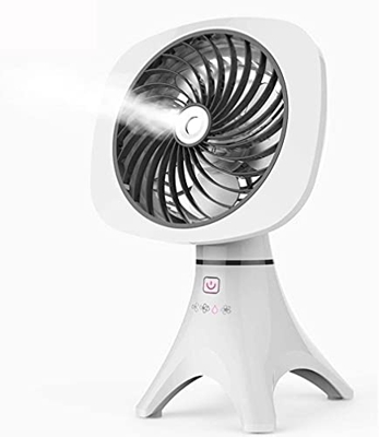 FMOPQ Intelligent USB Mini Humid Spray Electric Fan Home Desktop Cooling Small Air Conditioning C a (C)
