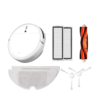 KDDFN Aspiradoras y escobas eléctricas 1C Barrido y amperio;Robot Aspirador trapeador con navegación dinámica Visual, Limpiador automático for el hoga