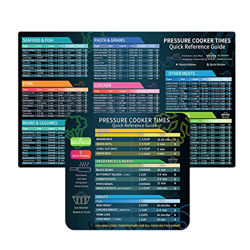Onlynery Tabla de cocina para freidora de aire caliente magnética - Diagrama de tiempo de olla a presión impermeable, instrucciones rápidas para cocin precio