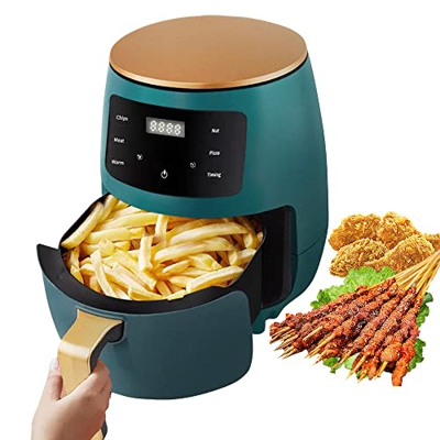 LAOJIA Freidora de Aire para el hogar, Inteligente, Multifuncional, con Pantalla táctil, 6L, Gran Capacidad, 1200W, Horno eléctrico de Alta Potencia, 