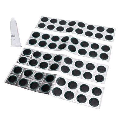 Parches para neumáticos de Bicicleta, Parches para cámaras, Bicicleta de montaña Lámina de Aluminio Delgada Resistente a los arañazos para Ciclismo
