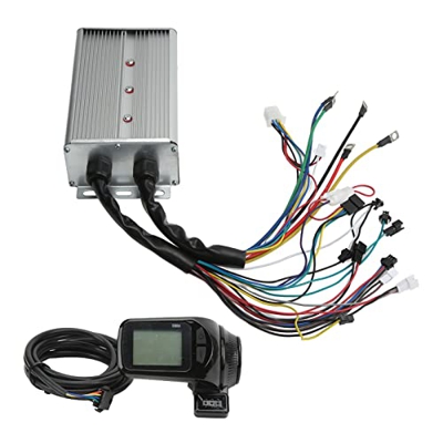 Kit de Controlador sin escobillas para Scooter eléctrico, Kit de Controlador sin escobillas para Bicicleta eléctrica con Pantalla LCD de Alta sensibil