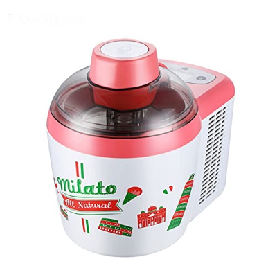 Ice Maker Machine Compact Portable Countertop Ice Cube Maker with 600Ml Tank Sorbet Frozen Yogurt Maker Pink