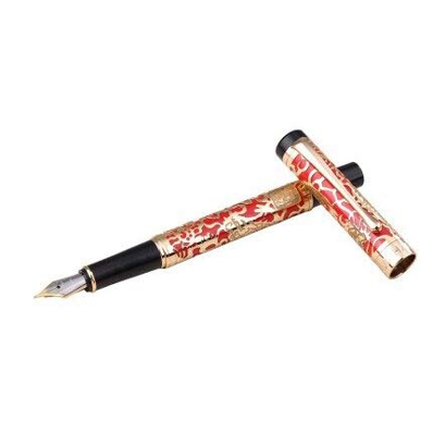 Fountain Pens Dragon Pen Luxury Fountain Pen Stationery Office School Supplies Metal Write Ink pens Case Calligraphy Pen Consistent Writing Smooth Flo