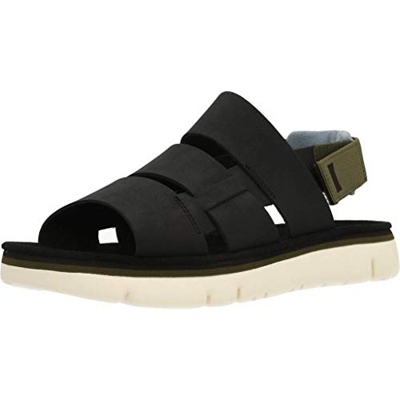 Camper Oruga Sandal, Sandalias de Talón Abierto Hombre, Negro (Black 1), 43 EU