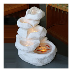 FMOPQ Rockery Water Fountain Decoration Living Room Office Lucky Rock Desktop Fountain Landscape Ornament Desktop Fountain (Color : A) en oferta